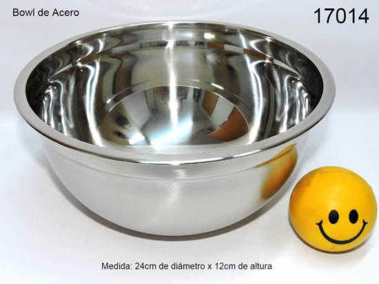 Imagen de BOWL DE ACERO 100% 24X12CM 3.24